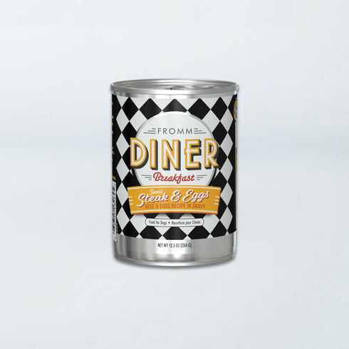 Fromm Diner Breakfast Wet Dog Food - Sam's Steak & Eggs - 12.5oz Can