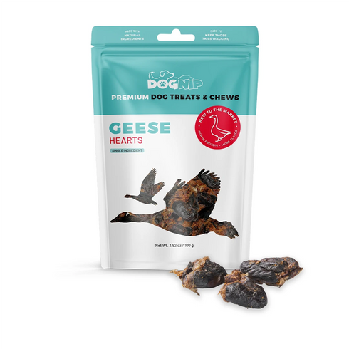DogNip Geese Hearts Dog Treats - 3.52oz Pouch