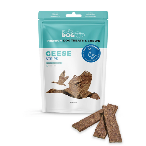 DogNip Geese Strips Dog Treats - 10 Pack