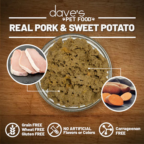 Dave's Pet Food Naturally Healthy Wet Dog Food - Pork & Sweet Potato - 13.2oz Can