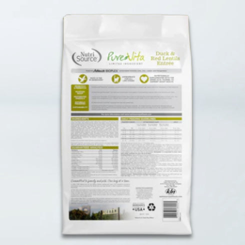 PureVita Grain Free Limited Ingredient Dry Cat Food - Duck & Lentils - 4lb Bag