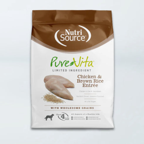 PureVita Limited Ingredient Dry Dog Food - Chicken & Brown Rice - 25lb Bag