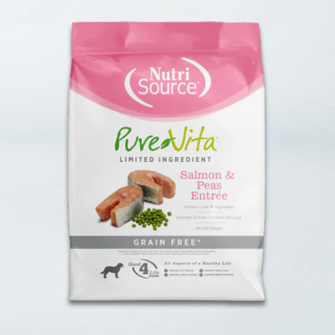 PureVita Limited Ingredient Grain Free Dry Dog Food - Salmon & Peas - 4lb Bag