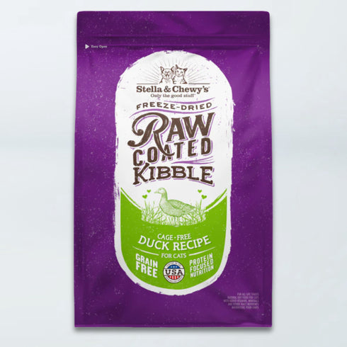 Stella & Chewy's Raw Coated Kibble Dry Cat Food - Cage Free Duck - 5lb Bag