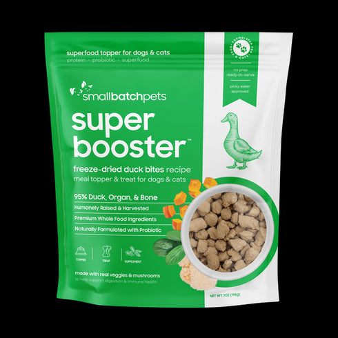 smallbatch Super Booster Freeze Dried Cat & Dog Treats - Duck - 7oz Pouch
