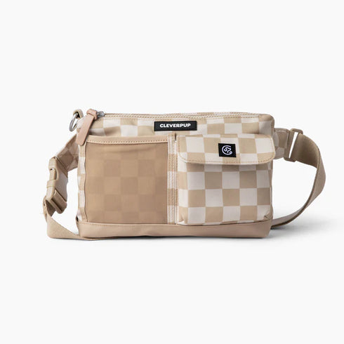 Cleverpup Dog Walk & Train Sling Bag - Checkered