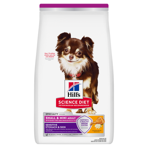 Hill's Science Diet Adult Sensitive Stomach & Skin Small & Mini Dry Dog Food - Chicken - 4.5lb Bag