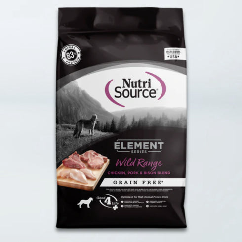 NutriSource Element Series Dry Dog Food - Wild Range - 24lb Bag