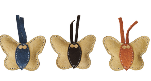 Ethical Products Dura-Fused Leather Butterfly Catnip Cat Toy