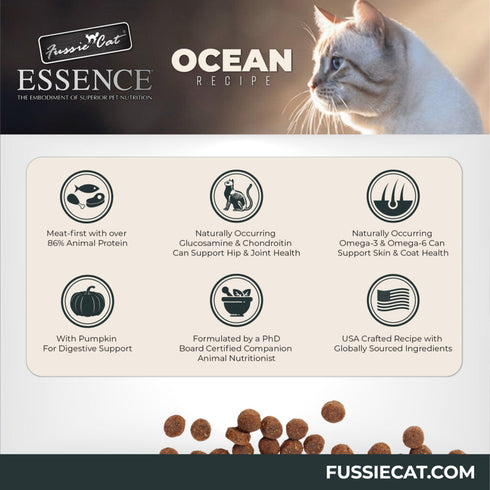 Fussie Cat Essence Dry Cat Food - Ocean - 3lb Bag