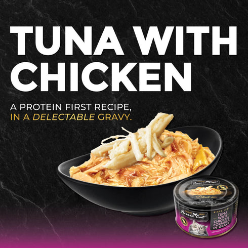 Fussie Cat Black Label Wet Cat Food - Tuna & Chicken in Gravy - 2.82oz Can