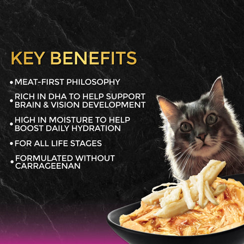 Fussie Cat Black Label Wet Cat Food - Tuna & Chicken in Gravy - 2.82oz Can