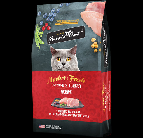 Fussie Cat Market Fresh Dry Cat Food - Chicken & Turkey - 10lb Bag
