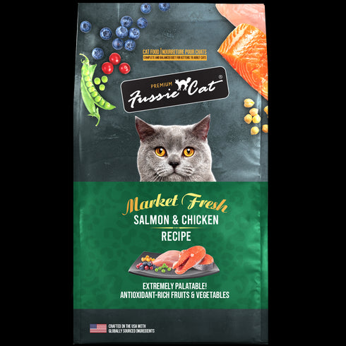 Fussie Cat Market Fresh Dry Cat Food - Salmon & Chicken - 10lb Bag