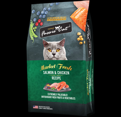 Fussie Cat Market Fresh Dry Cat Food - Salmon & Chicken - 10lb Bag