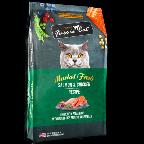 Fussie Cat Market Fresh Dry Cat Food - Salmon & Chicken - 10lb Bag