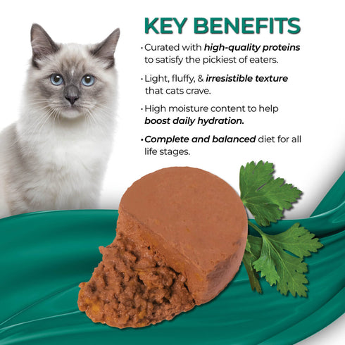 Fussie Cat Fine Dining Mousse Wet Cat Food - Tuna With Pumpkin In Gravy - 2.47oz Can