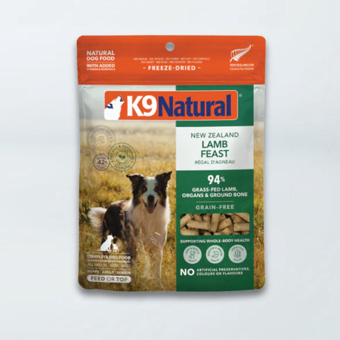 K9 Natural Freeze Dried Dog Food Topper - Lamb Feast - 5oz Pouch