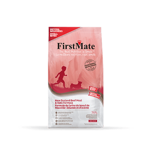 FirstMate Grain Friendly Small Bites Dry Dog Food - New Zealand Beef & Oat - 4lb Bag