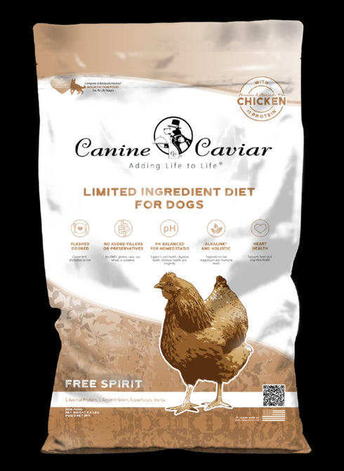 Canine Caviar Limited Ingredient Dry Dog Food - Free Spirit Chicken & Millet - 24lb Bag