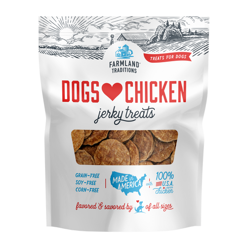 Farmland Traditions Dogs Love Chicken Jerky Dog Treats - Chicken - 16oz Bag