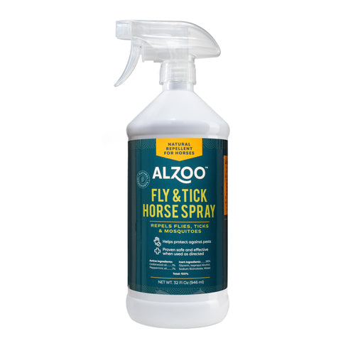 Alzoo Plant Based Flea & Tick Horse Spray - 32oz Spray Bottle