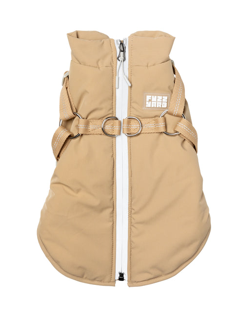 FuzzYard Horizon 26 Dog Jacket - Size 2 - Taupe