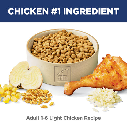 Hill's Science Diet Adult Light Dry Cat Food - Chicken - 4lb Bag