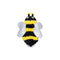 Fabdog Fluffy Bumble Bee Dog Toy