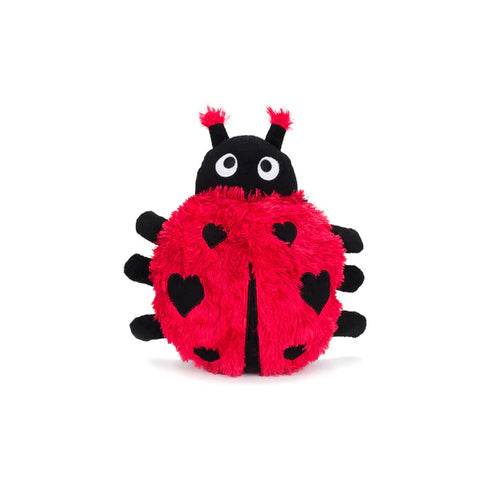 Fabdog Fluffy Ladybug Dog Toy