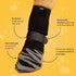 DOK Tiger Toe Non-Slip Dog Socks - Large - Grey