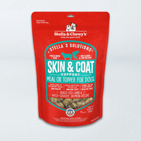 Stella & Chewy's Stella's Solutions Skin & Coat Freeze Dried Dog Food - Lamb & Salmon - 25oz Bag