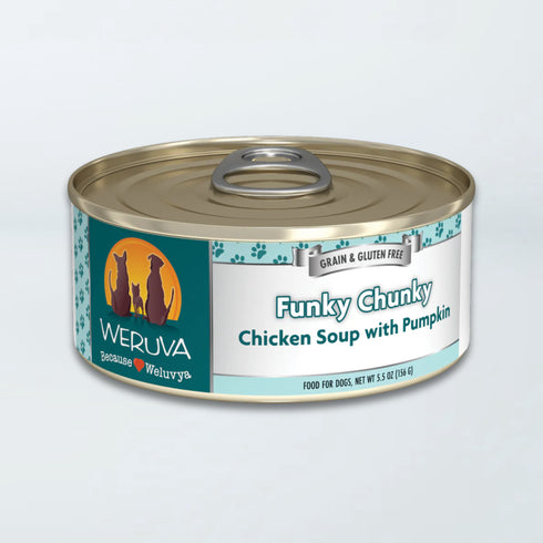 Weruva Classic Dog Wet Dog Food - Funky Chunky Chicken Soup with Pumpkin - 5.5oz Can