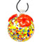 Gold Crest Multicolored Glass Hummingbird Feeder