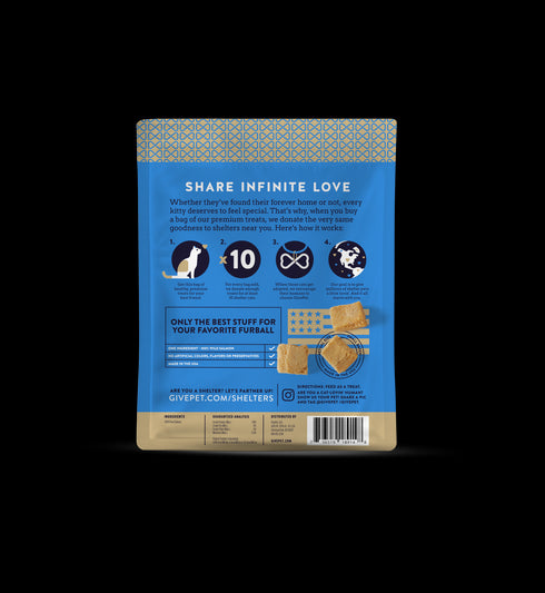 GivePet Purrfect Cast Freeze Dried Cat Treats - Salmon - 3.5oz Bag
