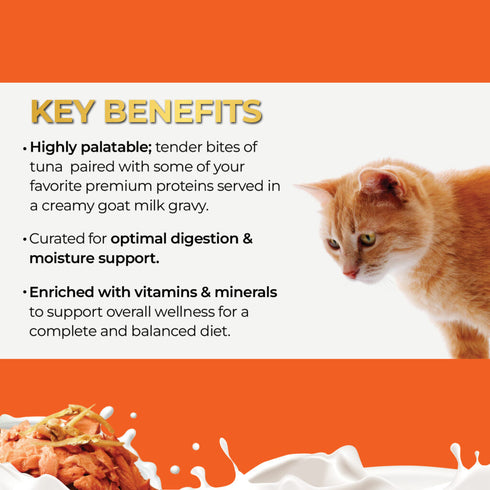 Fussie Super Premium With Goat Milk Gravy Wet Cat Food - Tuna & Anchovies - 2.47oz Can