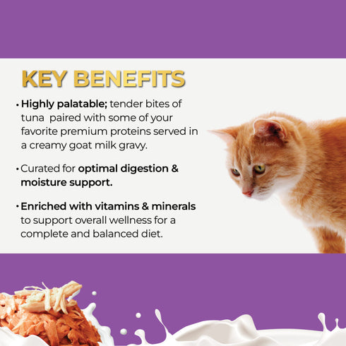 Fussie Super Premium With Goat Milk Gravy Wet Cat Food - Tuna & Chicken - 2.47oz Can