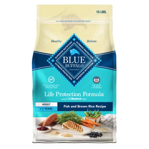 Blue Buffalo Life Protection Formula Dry Dog Food - Fish & Rice - 30lb Bag