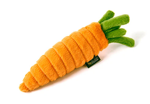 P.L.A.Y. Garden Fresh Carrot Mini Plush Dog Toy