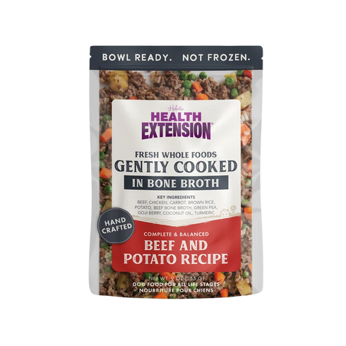 Health Extension Gently Cooked Cat & Dog Food - Beef & Potato - 9oz Pouch