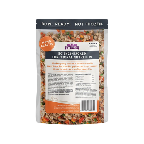 Health Extension Gently Cooked Cat & Dog Food - Chicken & Pumpkin - 9oz Pouch