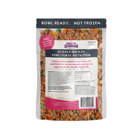 Health Extension Grain Free Gently Cooked Cat & Dog Food - Salmon - 3oz Pouch