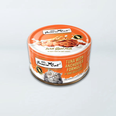 Fussie Super Premium With Goat Milk Gravy Wet Cat Food - Tuna & Anchovies - 2.47oz Can