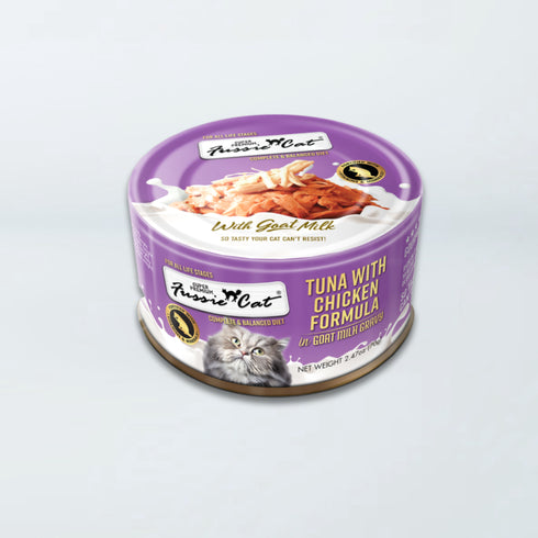 Fussie Super Premium With Goat Milk Gravy Wet Cat Food - Tuna & Chicken - 2.47oz Can