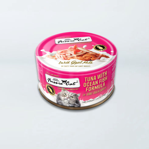 Fussie Super Premium With Goat Milk Gravy Cat Wet Cat Food - Tuna & Oceanfish - 2.47oz Can