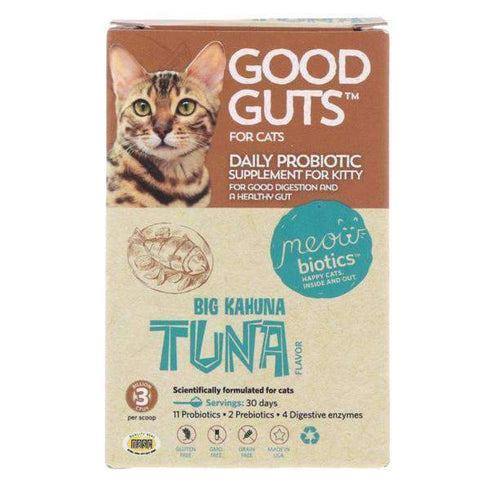 Meowbiotics Good Guts Probiotic For Cats - Big Kahuna Tuna - 0.5oz Bottle of Powder
