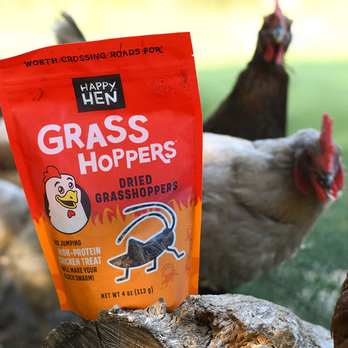 Happy Hen Grass Hoppers Chicken Treats - 5oz Pouch