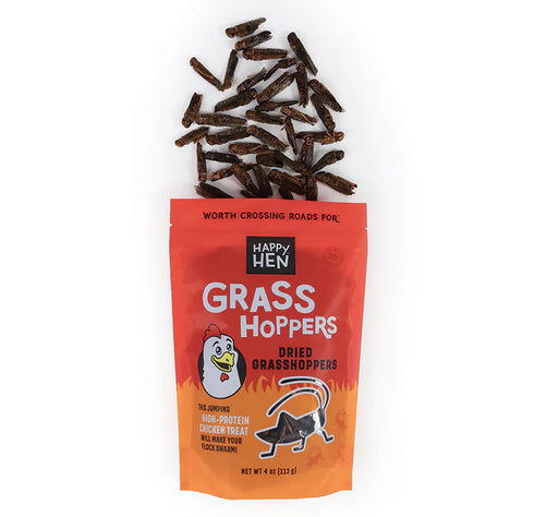 Happy Hen Grass Hoppers Chicken Treats - 5oz Pouch