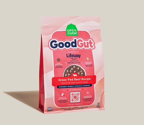 Open Farm Good Gut Dry Dog Food - Grass fed Beef - 3.5lb Bag