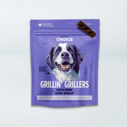 NutriSource Choice Grillin' Grillers Dog Treats - Beef - 12lb Bag